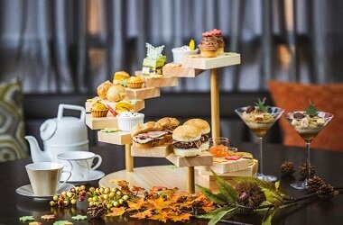 秋の味覚を華やかにかわいく盛り付け「Brilliant Afternoon tea featuring あき」が登場！