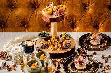 王道の秋の味覚をスイーツとセイボリーで堪能KIHARU de アフタヌーンティー「いもくりなんきん デライト」 