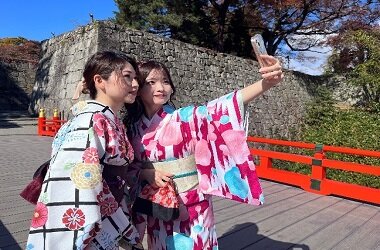 会津若松の城下町で