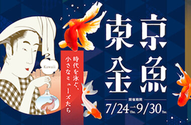 美しい夏の風物詩「金魚」の歴史と魅力に触れる「東京金魚～時代を泳ぐ、小さなミューズたち～」を開催